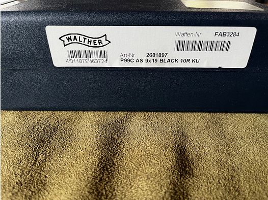 Walther P99 Compact, 9mm Luger