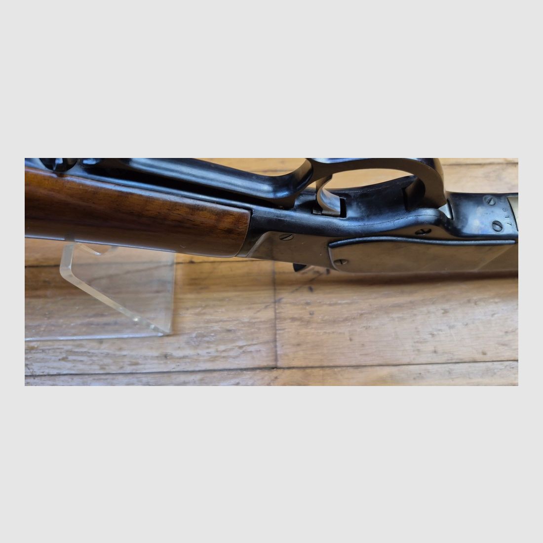 Sehr schöne Winchester 1873 – Modell Karabine von Euroarms – Waffe Made in Italy von 1971 – Kal. 44-40 Win – 9 Schuss +1 – Ausgezeichneter Zustand! – TBE+ /TBE++, Bild 11 von 34