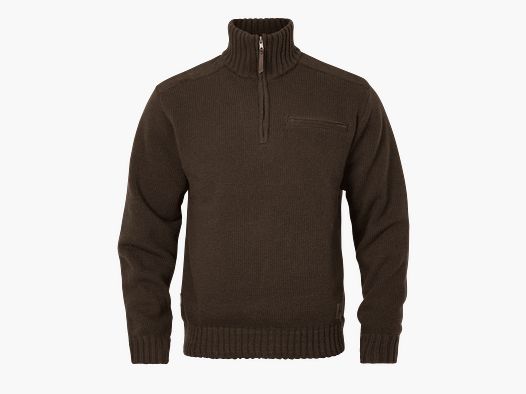 Härkila Annaboda WSP Half-Zip Knitted Sweater Men Demitasse Brown 3XL