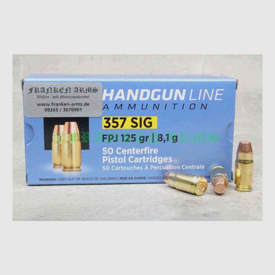 PPU .357 SIG FPJ 125gr. 8,1g 50 Stück Staffelpreise