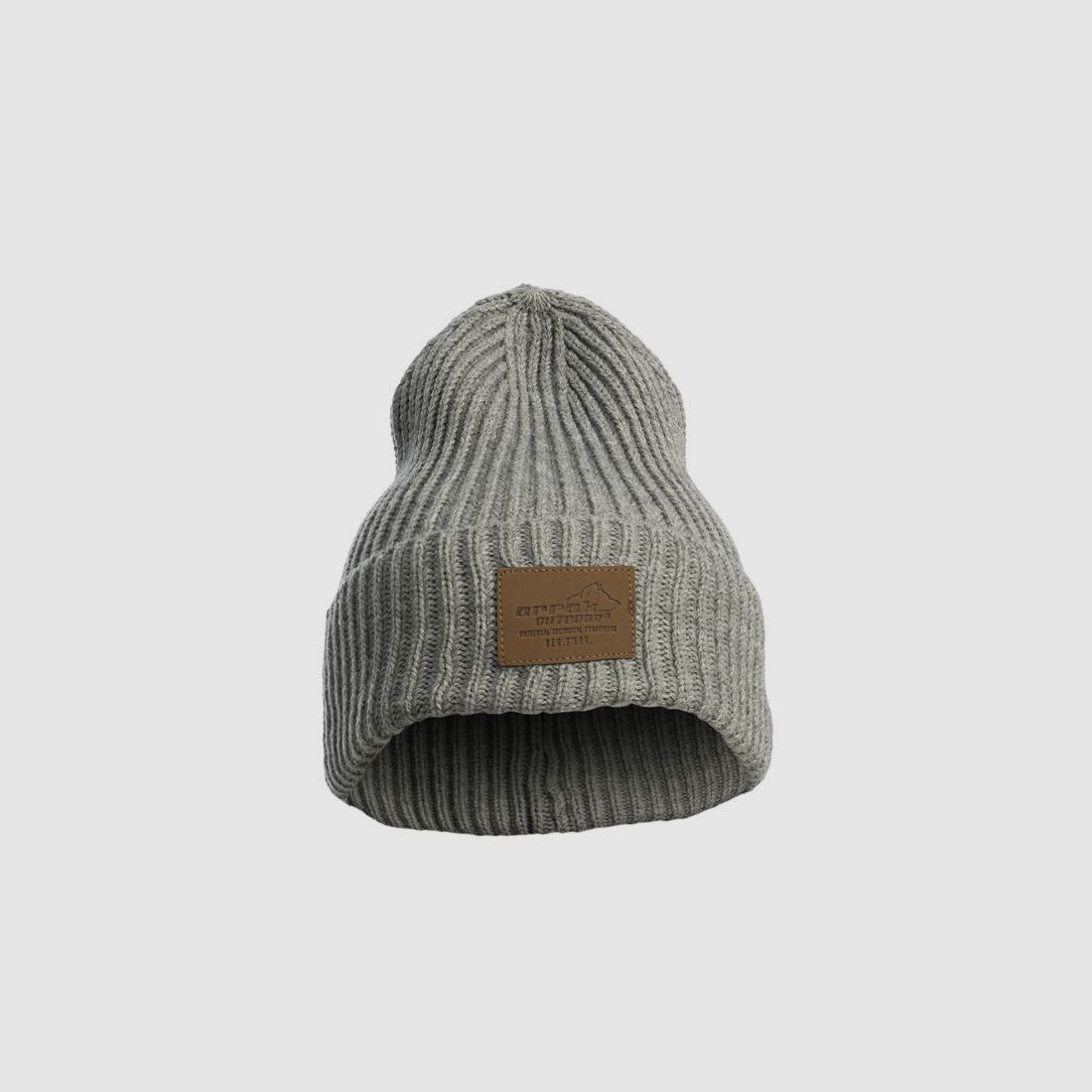 Arrak Beanie Grobstrickmütze Grau