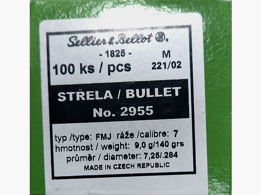 SB Geschosse 7MM 140 GRS