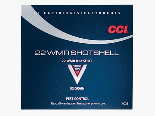 CCI Maxi-Mag Pest Control .22 WMR 52GR 20 cartouches