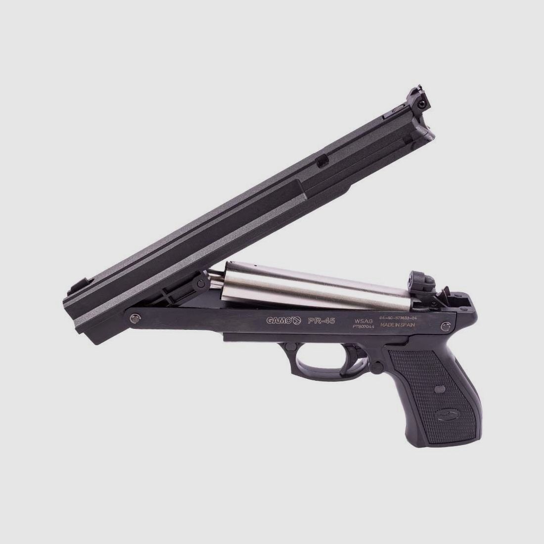 Pistolet à air Gamo PR-45 pré-compression 4,5 mm diabolo noir