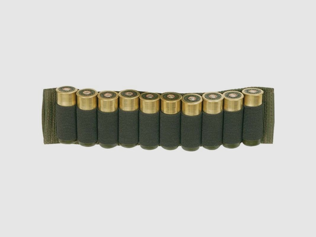 Gürtel-Munitionshalter mit elastischen Fächern für Gewehre