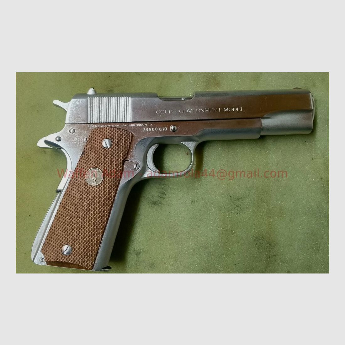 Colt MK IV/Serie`s 70 Government Nickel