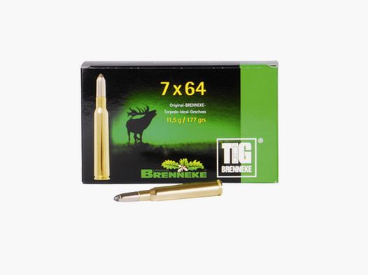 Cart. Brenneke Cal. 7×64 – 177gr TIG Caja 20 un.