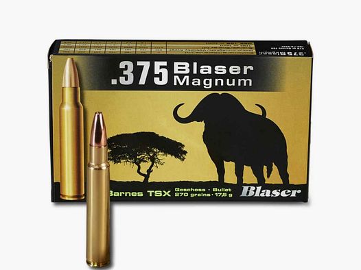 .375 Blaser Mag. sans plomb Blaser 270 gr. 17,5 g Barnes TSX sans plomb VE20