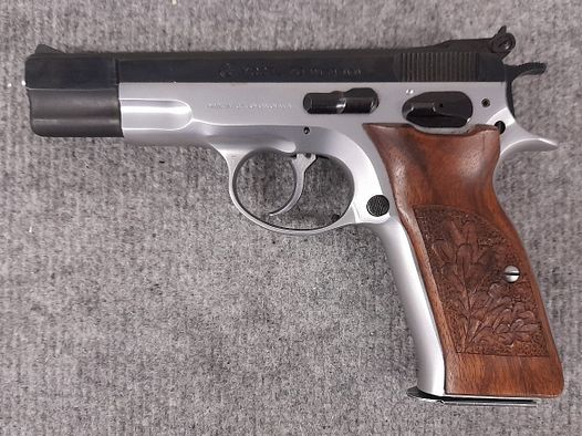 CZ Mod. 75 CZ75 Brünner Pistole Duotone mit Holzgriffschalen halbautomatische Pistole 9mm Luger