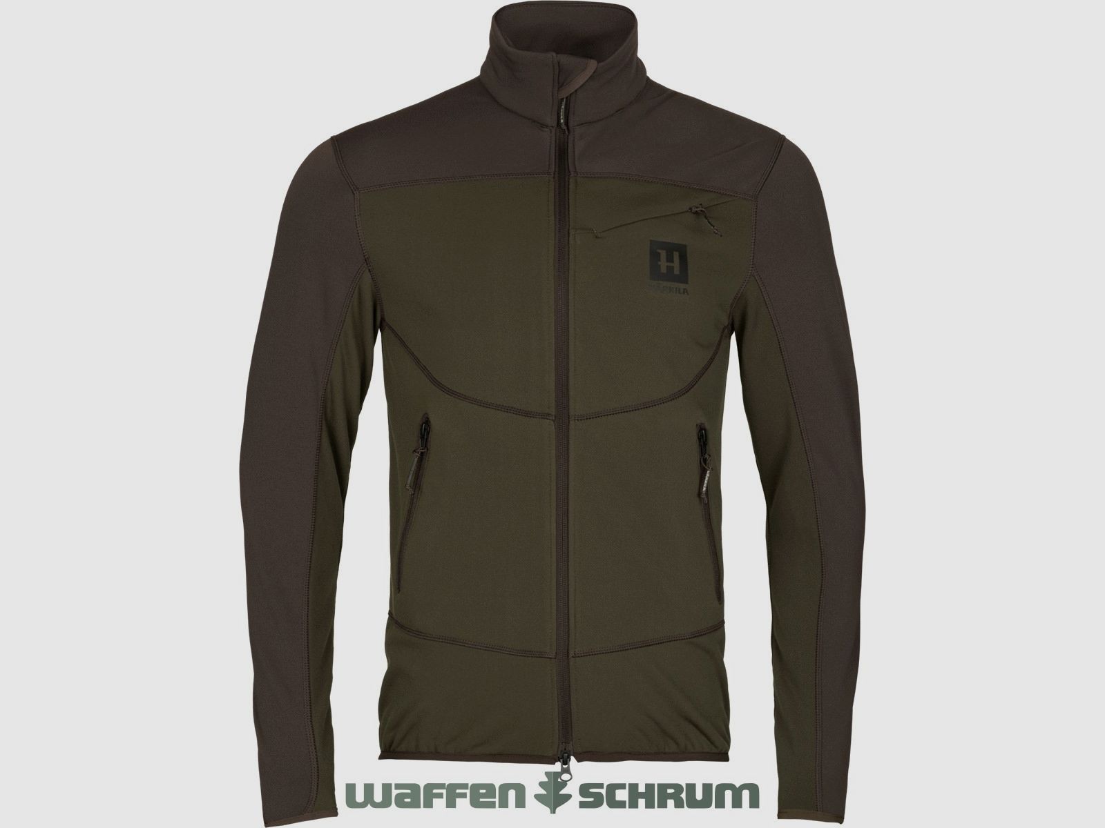 Härkila Fleecejacke Olaf Willow green/Shadow brown