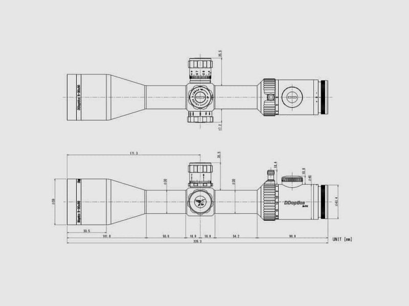 DDoptics | Nighteagle 5-30×50 NFX Mildot | MRAD