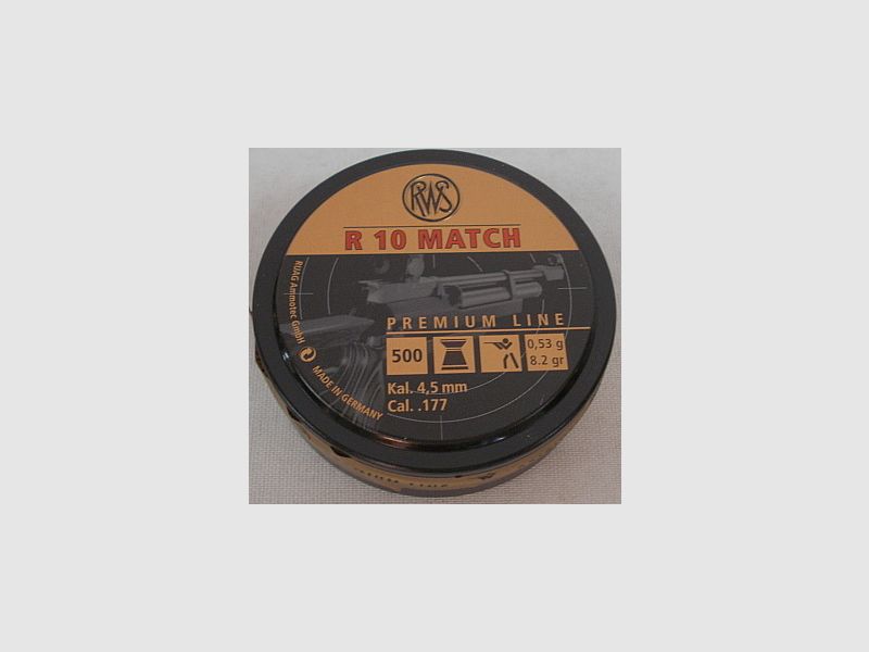 R10 Match Flachkopf - 4,50mm/0,53g/8,2gr (a500)