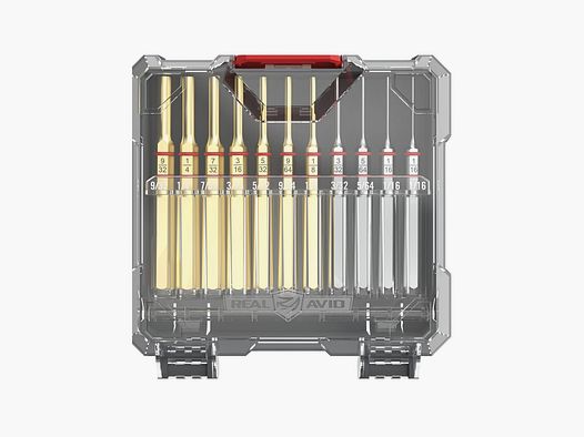 Set Standard Chasse-Goupille 11 Pieces Laiton & Acier
