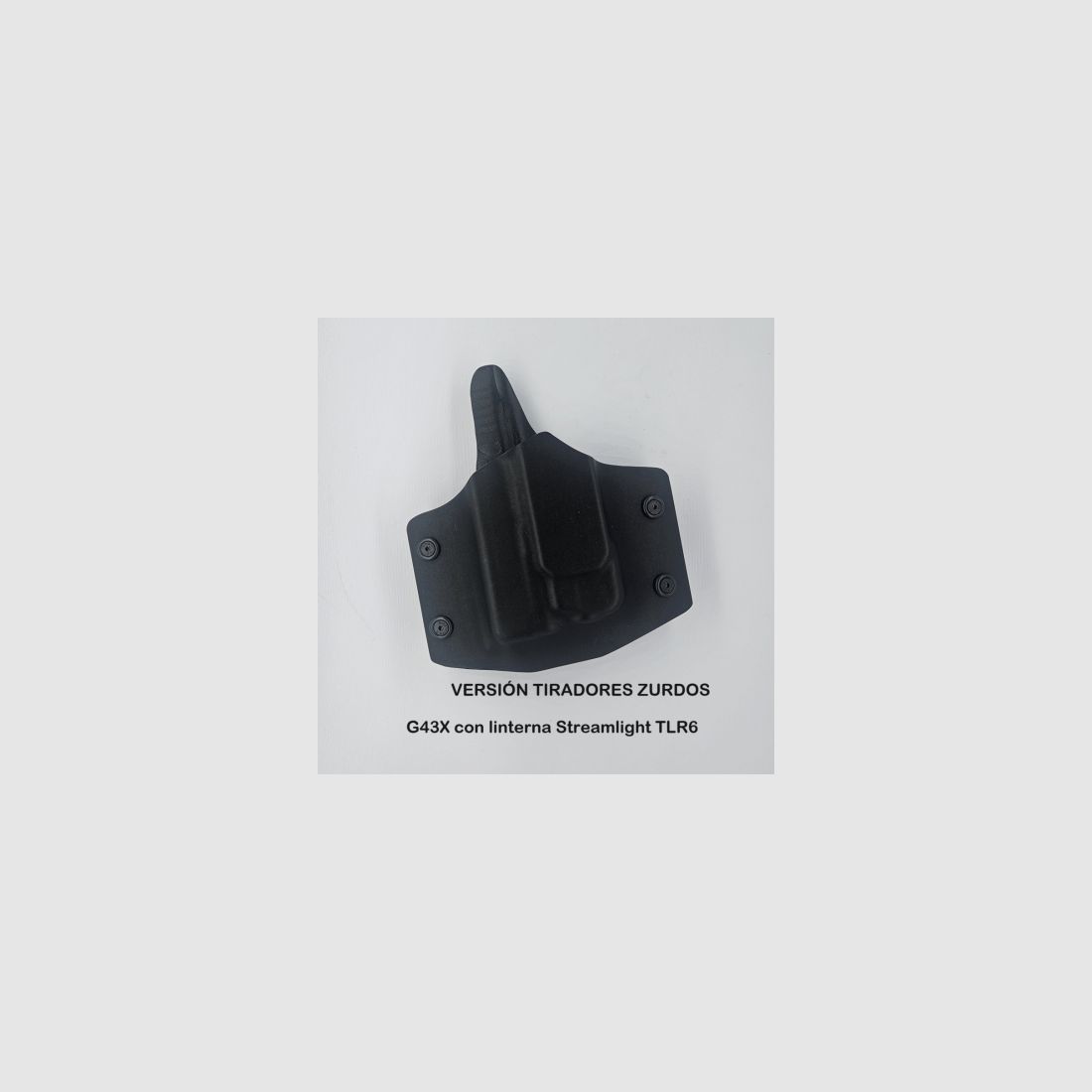 OWB-Holster GLOCK 43X + TLR-6 Taschenlampe Links Elegant Kydex Außen, Bild 1 von 3