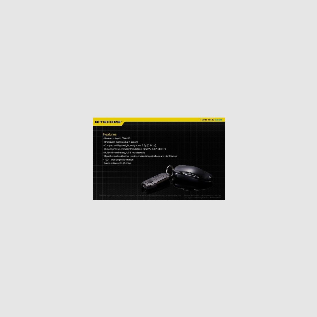 Nitecore TUBE-BL Blue Light (luz azul), imagen 14 de 14