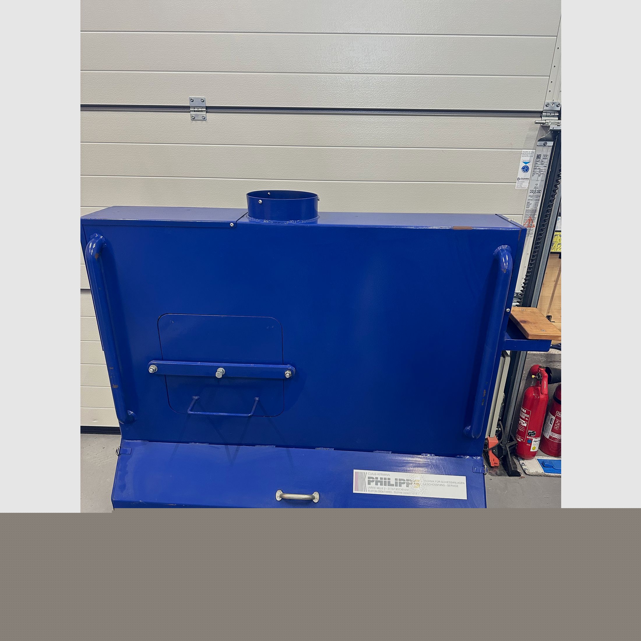 Schussfang Geschossfang 7000 Joule Prüfstand