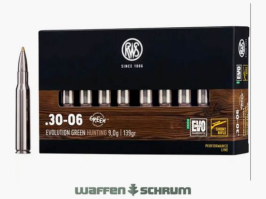 RWS Evo Green 9,0g - 139gr .30-06Spring Short Rifle