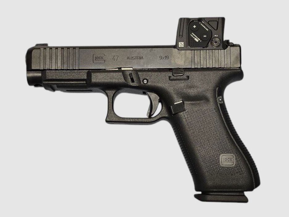 Glock Pistole 47 MOS/FS A-Cut™ Combo mit Aimpoint COA Minileuchtpunktvisier halbautomatische Pistole 9mm Luger UVP: 1399€ Glock 47