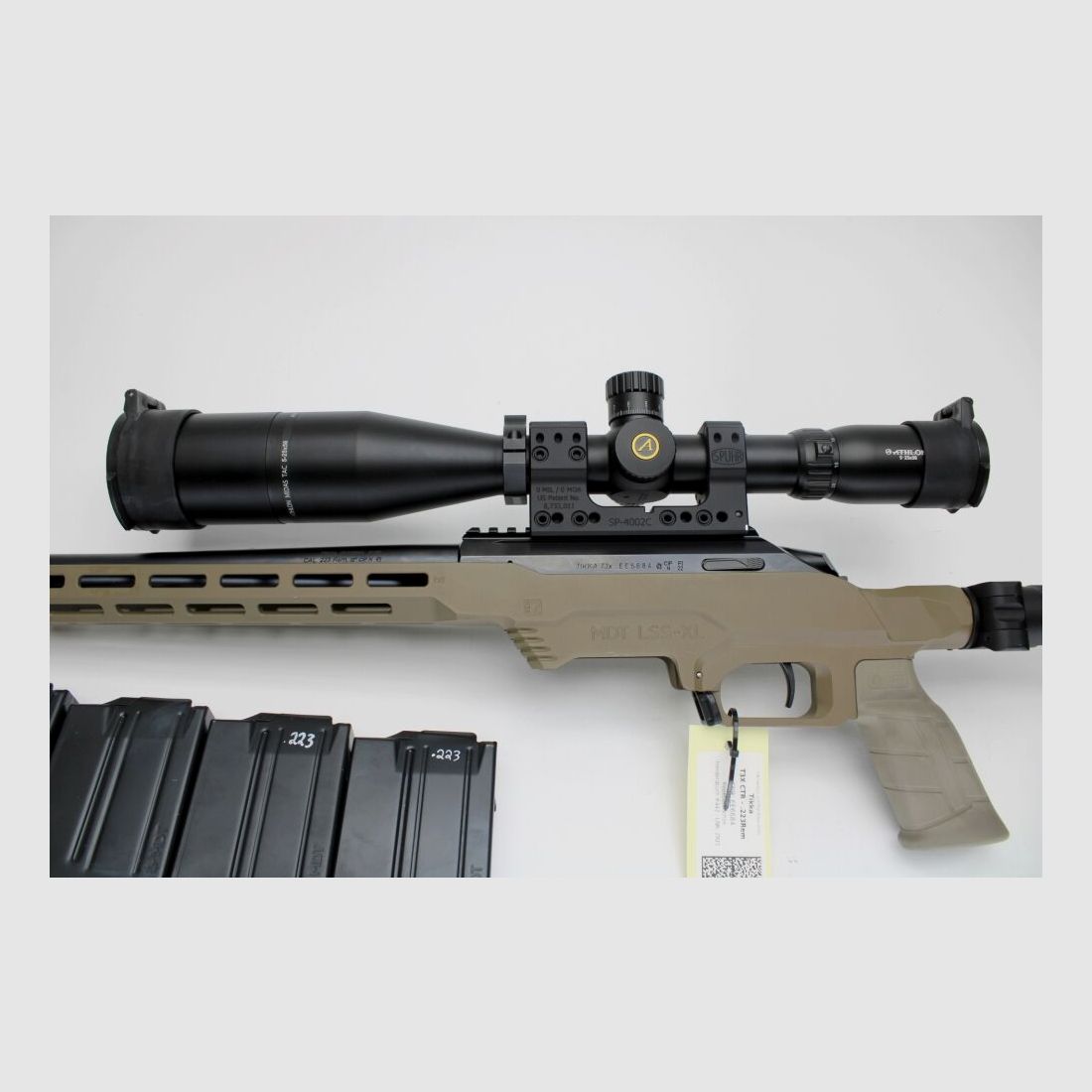 Rep. Carabine Tikka T3X CTR avec crosse MDT Timney Trigger, Athlon 5-25x56 ZF .223Rem