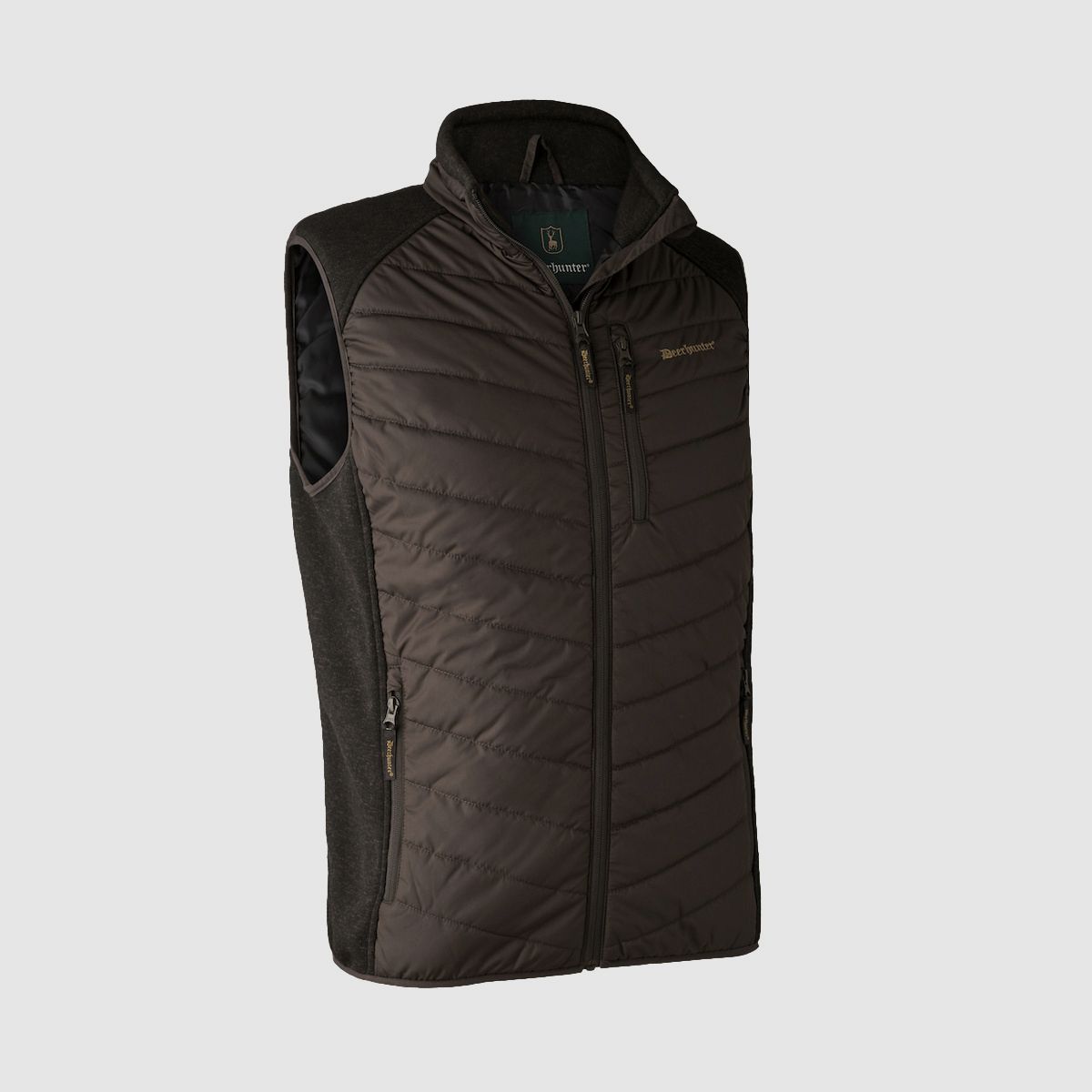 DEERHUNTER Weste Moor Padded Brown Leaf