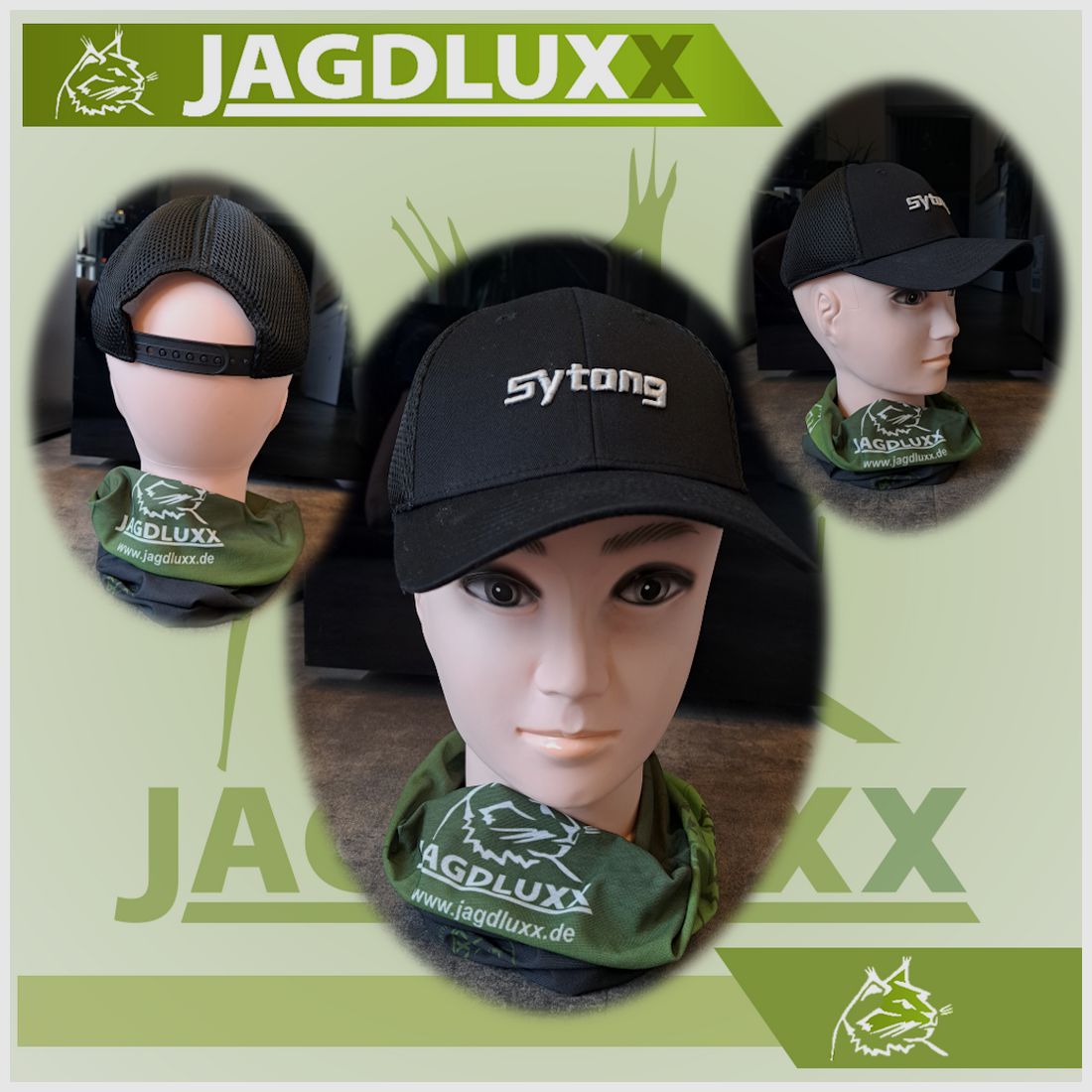 Sytong Trucker Cap schwarz mit Logo- Stickerei