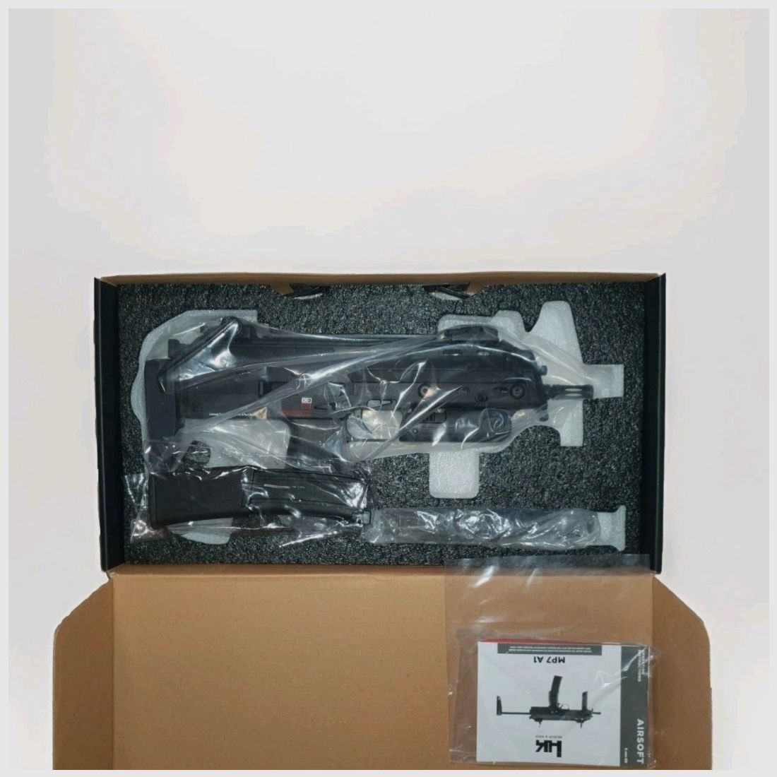 HK/Umarex MP7A1 GBB Airsoftreplica + vervangmagazijn