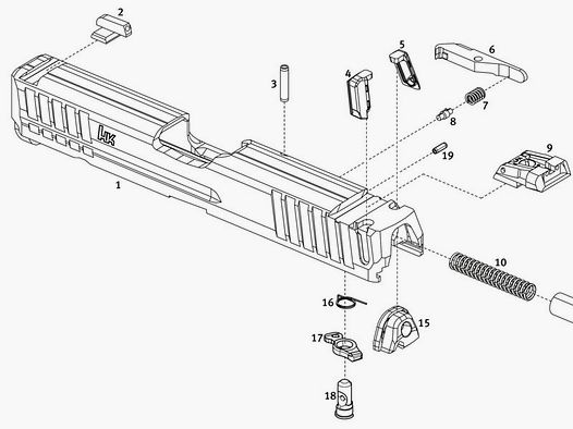 Heckler & Koch spare parts SFP9 --------------------CLOSURE parts---------------------