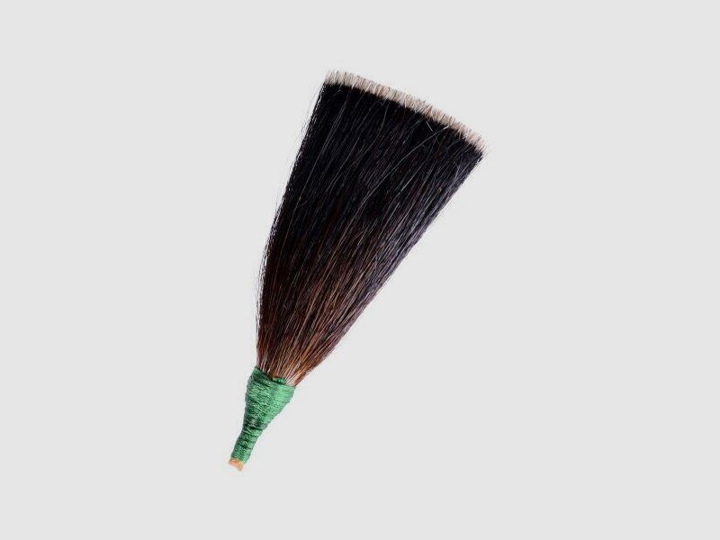 Ornamento per cappello barba di camoscio 12 cm