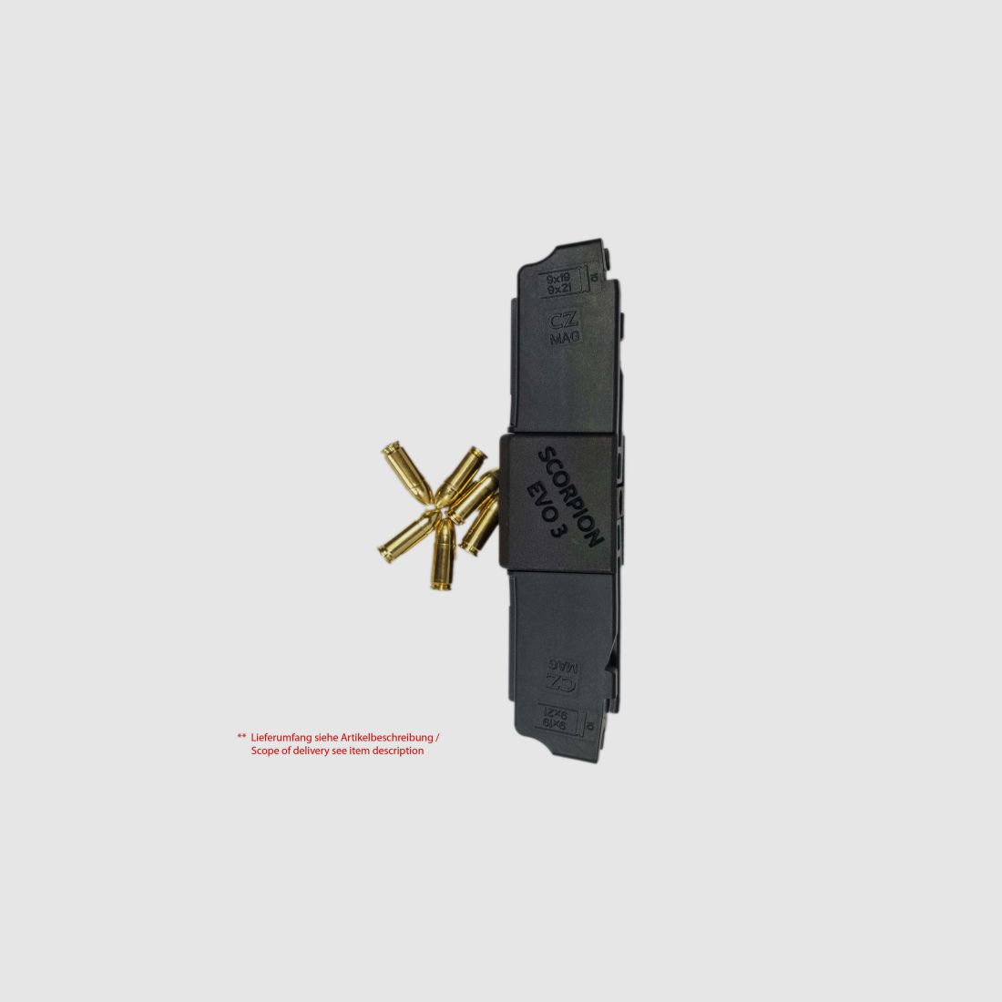 NEUWARE -- ISSProtectiontrade Magazin Koppler für CZ Scorpion EVO 3 Magazine (BLACK)