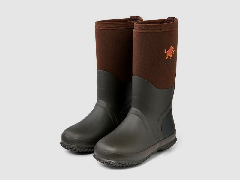 Gateway1 Master Kids 12" 7 mm Rubber Boots Dark Brown, image 3 of 6