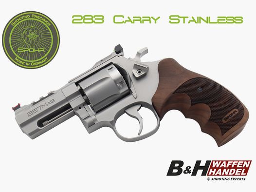 Neuwaffe: SPOHR 283 Carry Stainless .357 Magnum Revolver 3" Made in Germany | Sport, Jagd, Fangschuss, Selbstschutz | Finanzierung möglich!