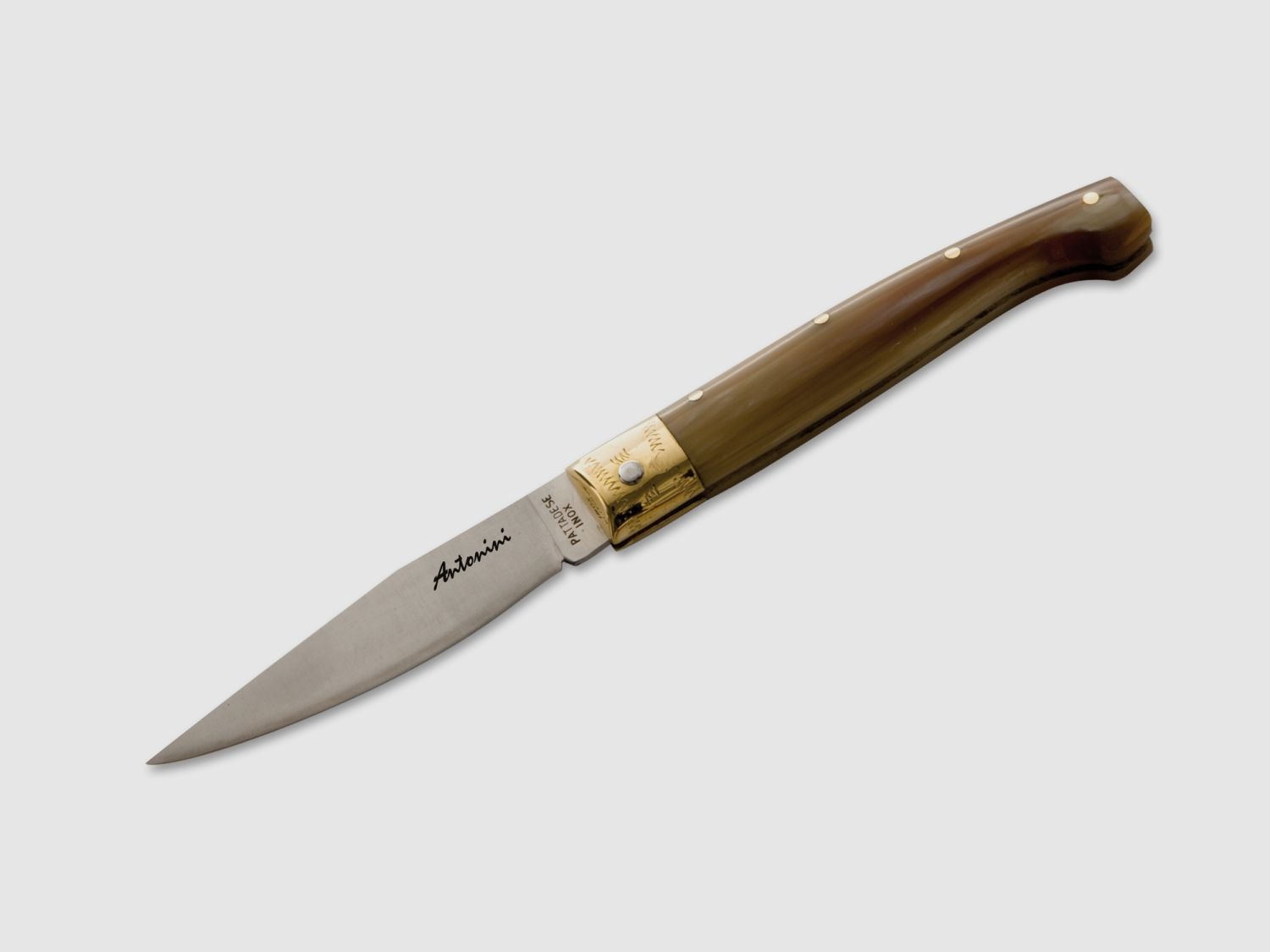 Pocket knife ANTONINI PATTADA CORNO 42a legally compliant to carry