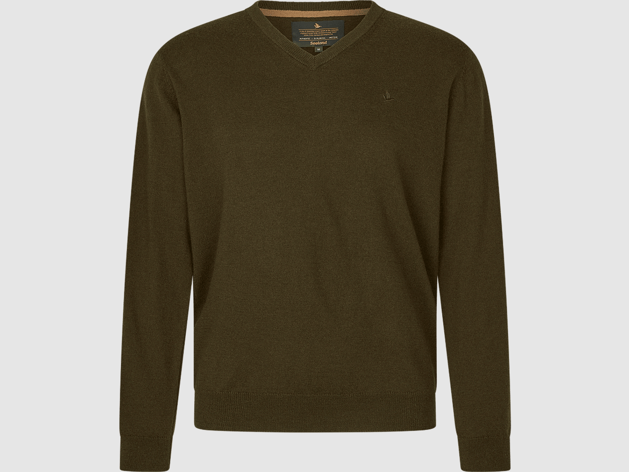 Seeland Pine V-Neck Sweater Men Light Pine 2XL