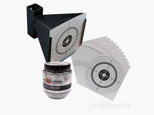 shoot-club GmbH Trichterkugelfang 14x14 +5000 Stahlkugeln 4,5mm+100 ZS