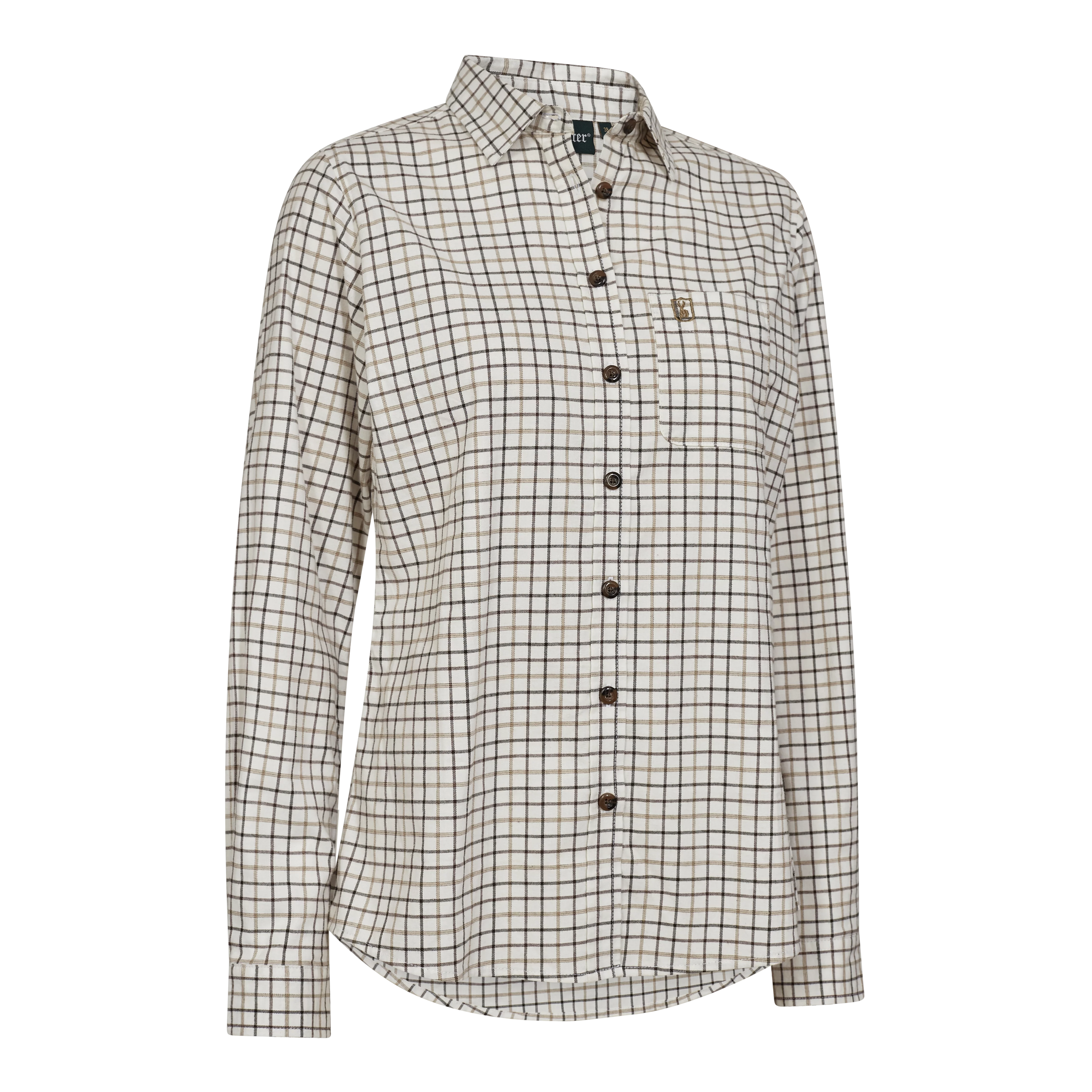 Lady Grace camicia - beige a quadri, immagine 1 di 2