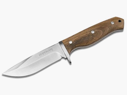 Böker Feststehendes Messer Walnut Drop 10,8cm Klinge mit Lederscheide