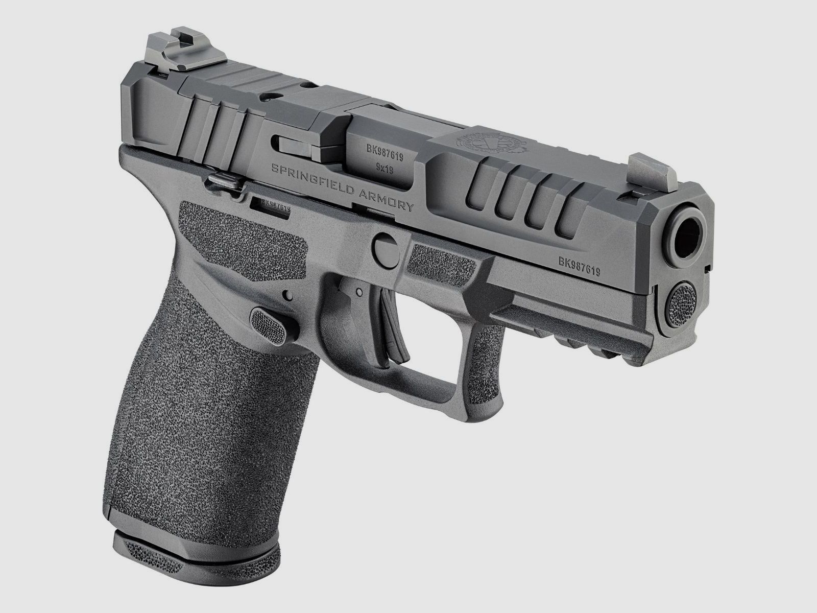 Pistola HS Springfield Echelon 4.0 FC U-Notch 9x19 Luger nera, immagine 4 di 8