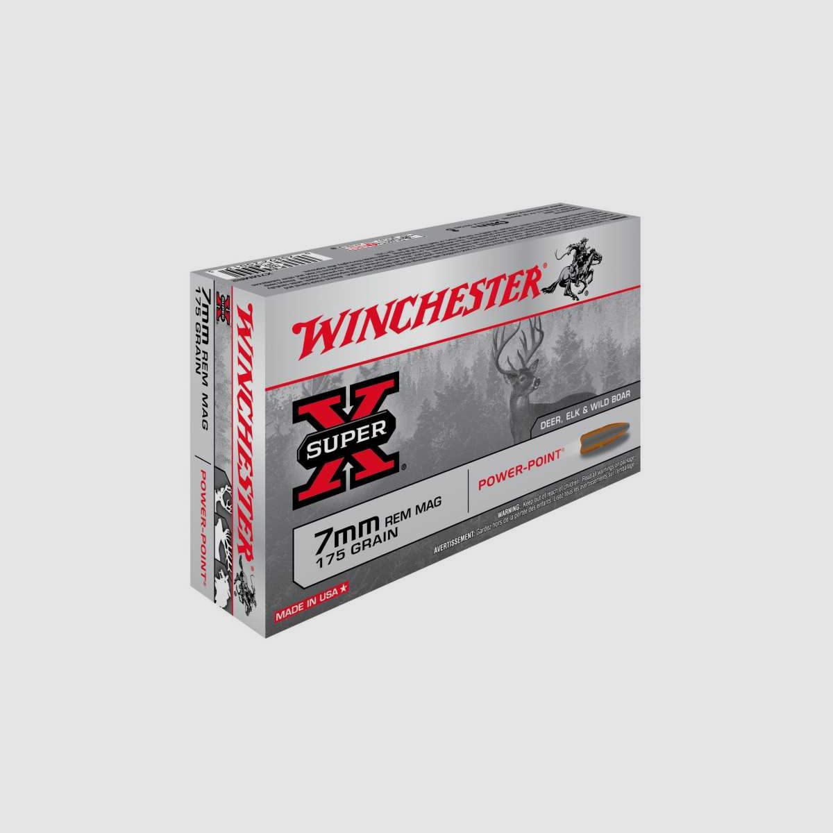 Patronen 7MM REM SUPER X POWER POINT 175GR X20