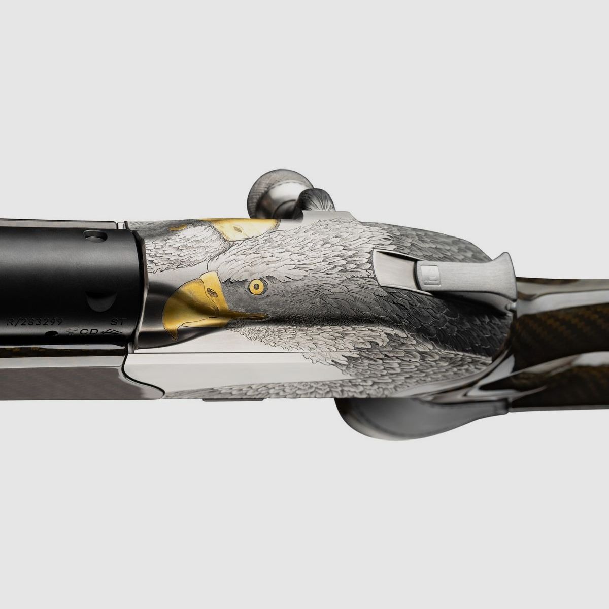 R8 Ultimate Carbon Leather Custom  “The Golden Eagle”  ein Original aus dem Blaser Custom Shop .30-06