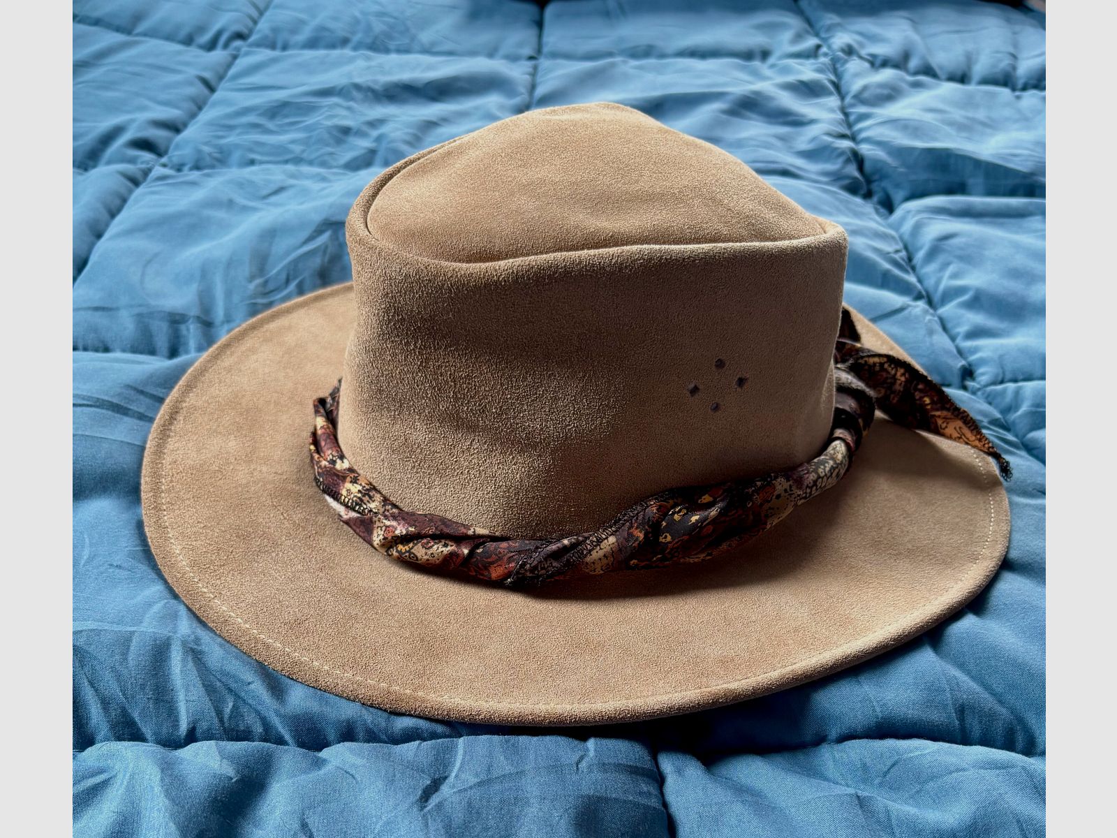 SAFARI hat made of genuine leather with the typical safari hatband! Made in Australia, image 1 of 10