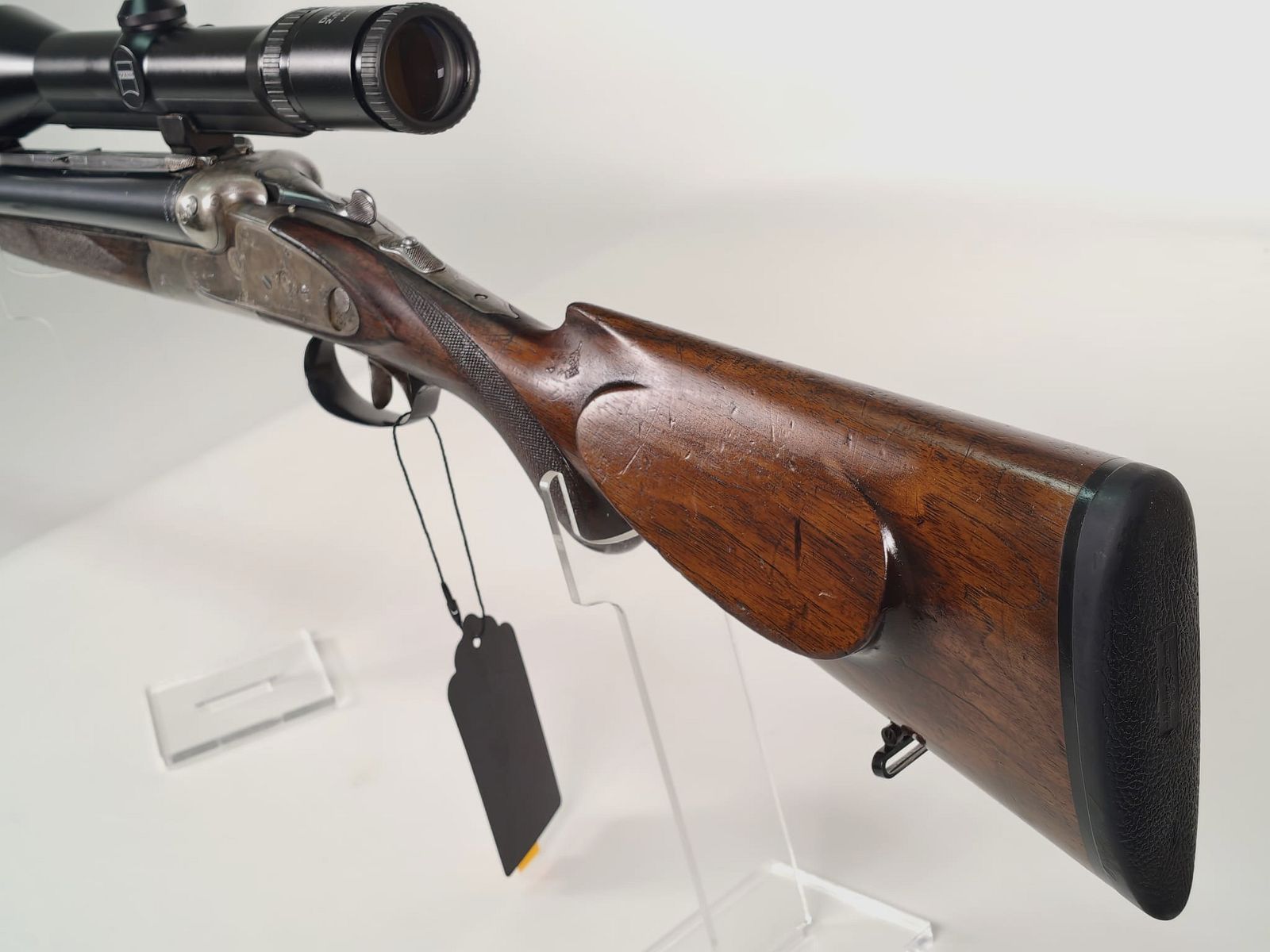 J. P. Sauer & Sohn Modell XXV A side-by-side drill 12/70 – 8x57JR with Zeiss Diavari