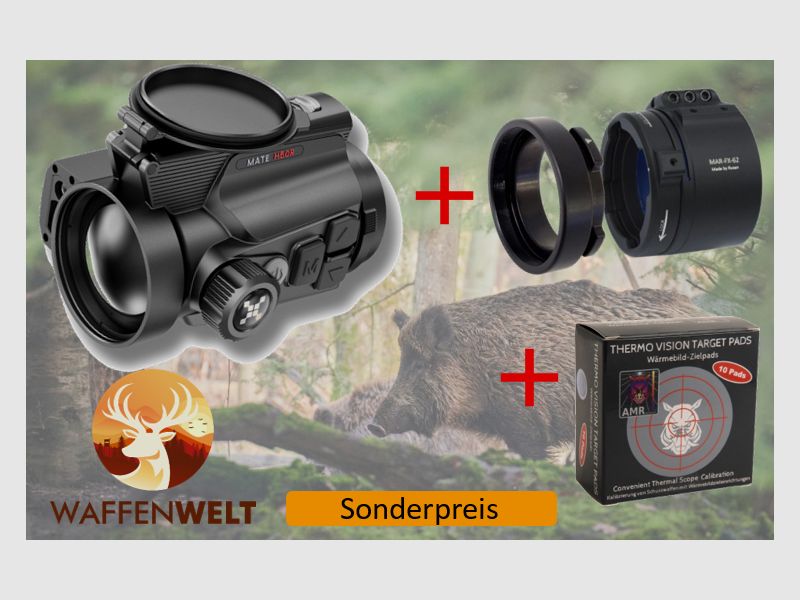Nocpix MATE H50R im Komplett-Set mit Rusan MAR Adapter & Wärmebild-Zielpads