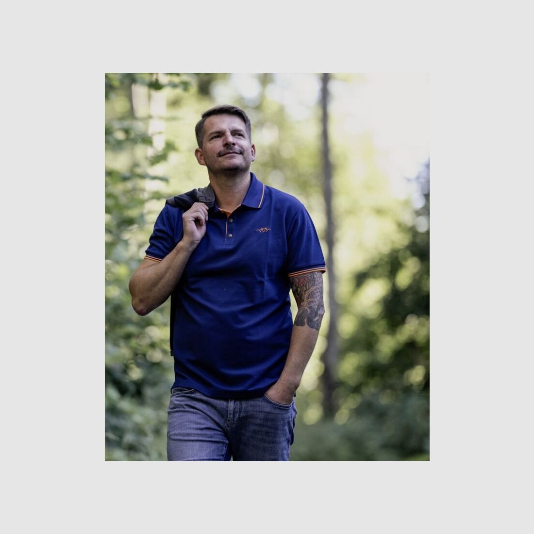 Blaser Herren Polo Shirt 22 Navy