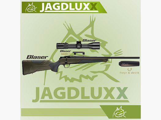 Blaser R8 Professional 2.0 verde scuro con Blaser B2 e silenziatore freyr & devik