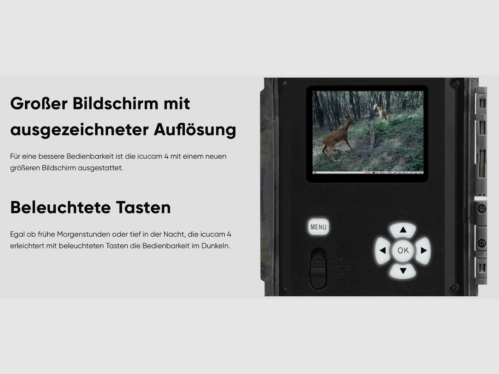 ICU 2022989 4G LTE Cam Wild und Überwachungskamera Funkkamera