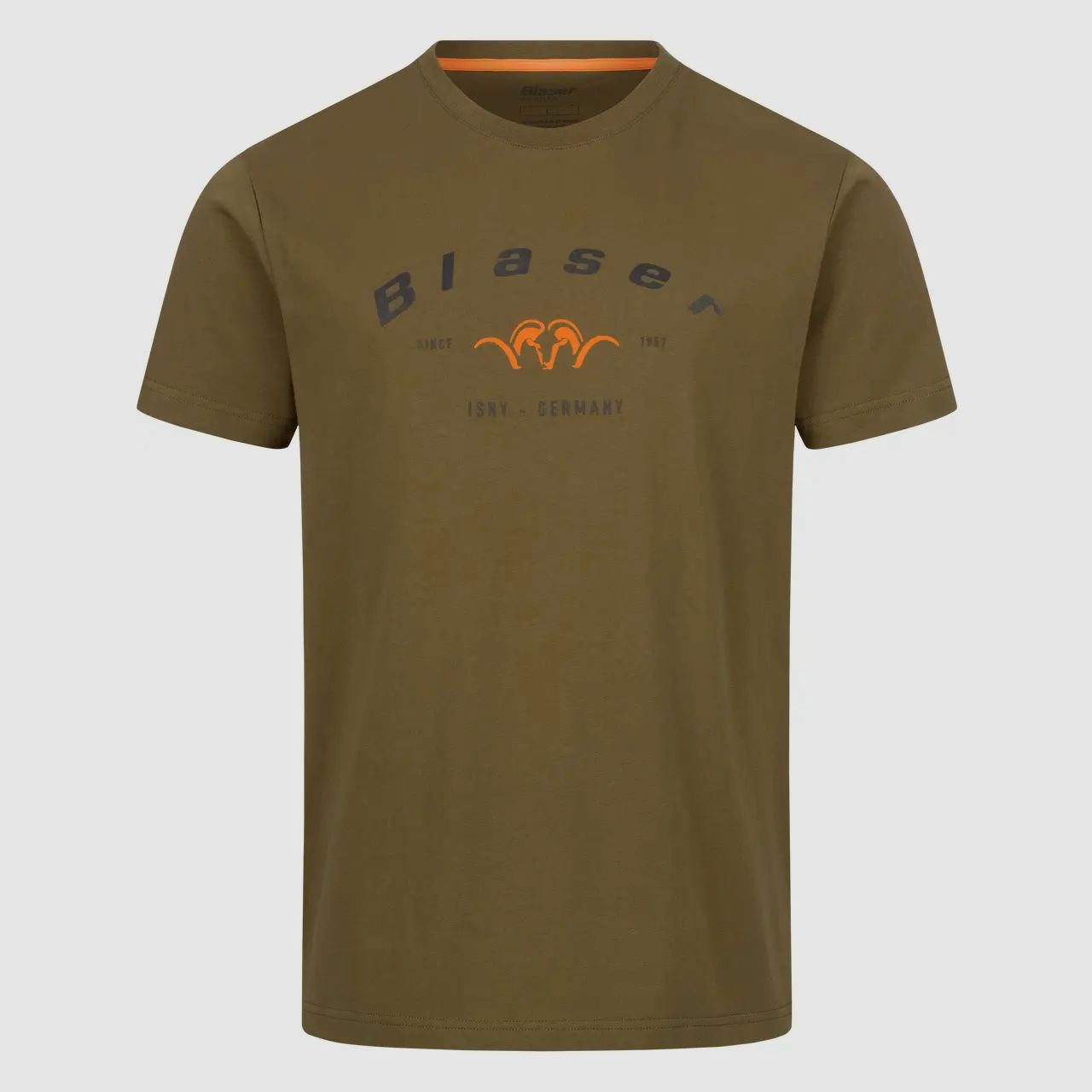 Blaser T-Shirt T 24 mit Argali-Logo (Oliv)