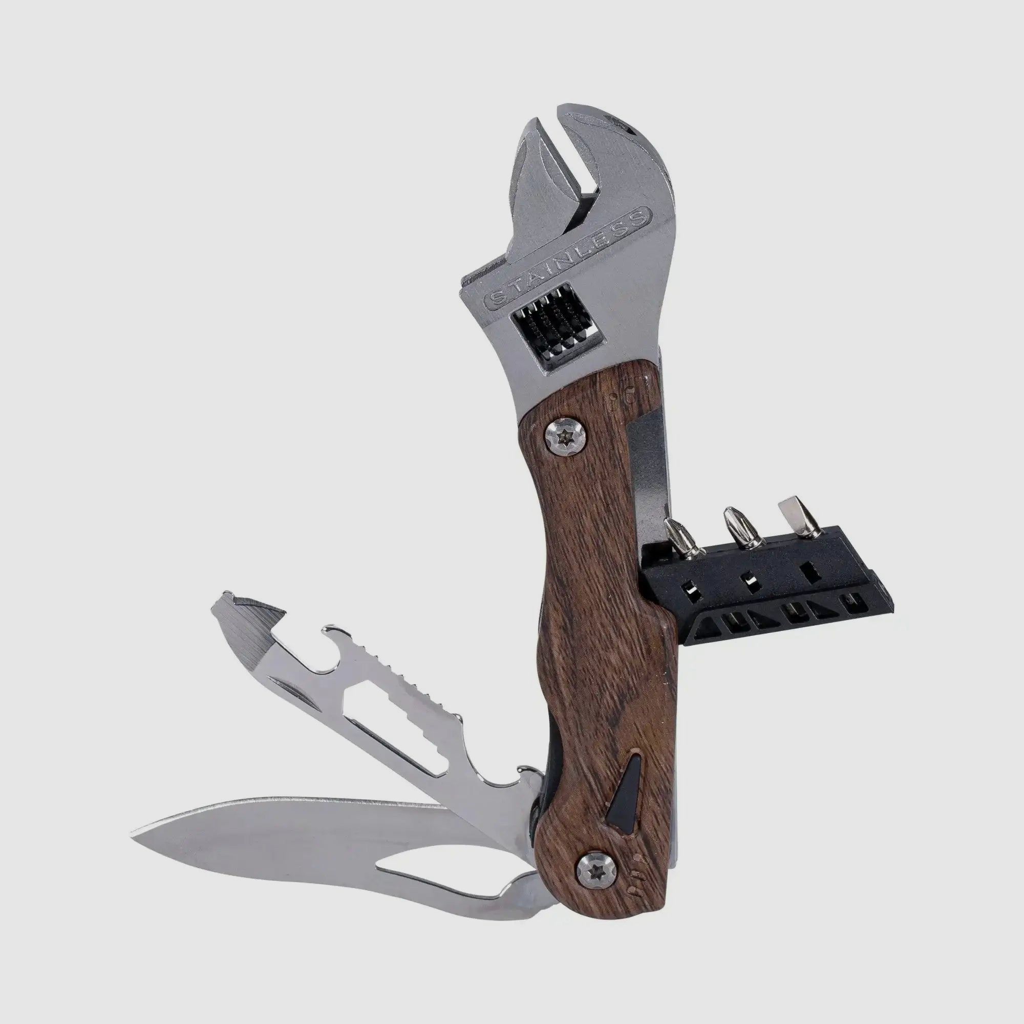 KH Security KH Security Multitool 10-dlg bruin zwart zilver