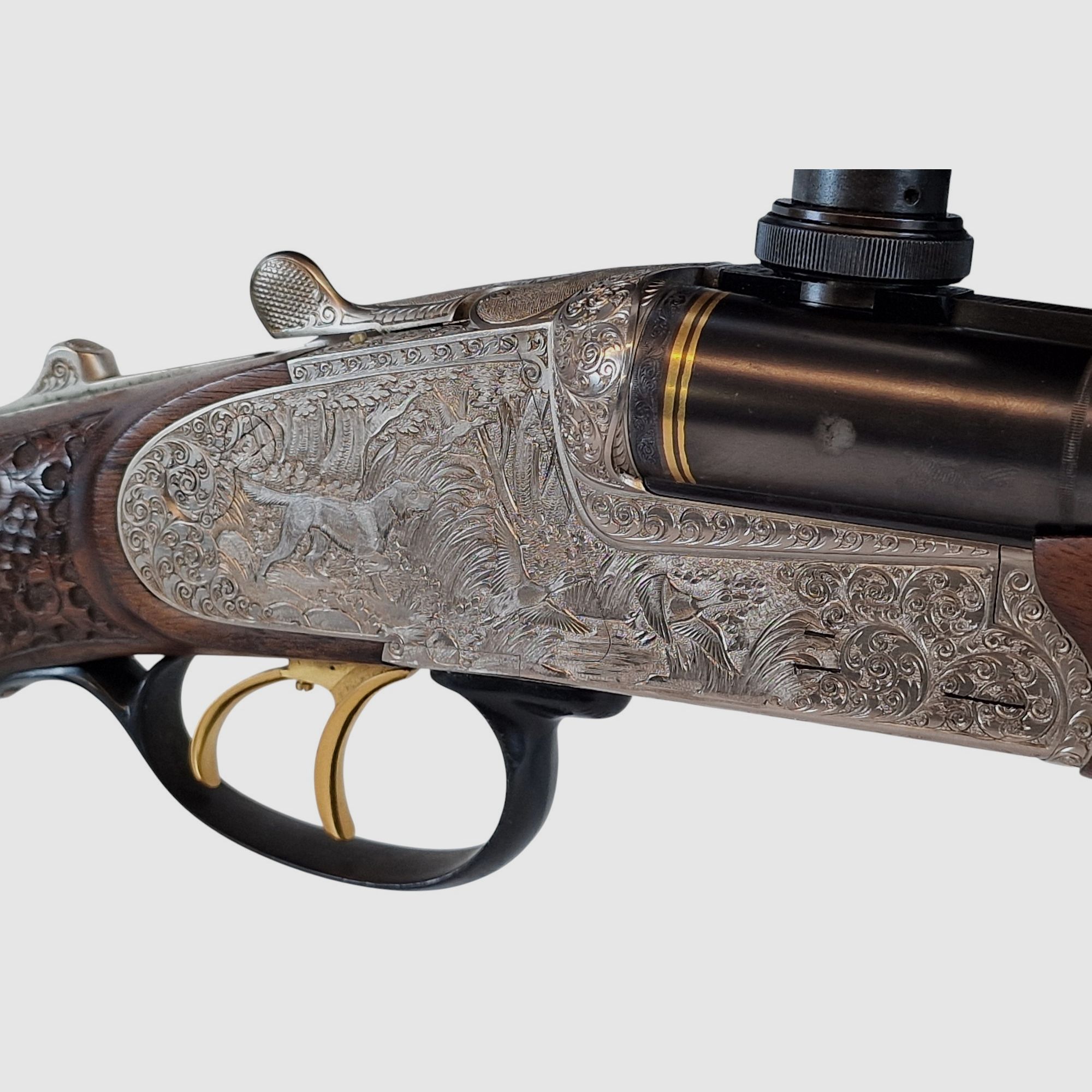 Krieghoff Neptun Primus Classic mit Doppelbüchsdrillings Laufbündel