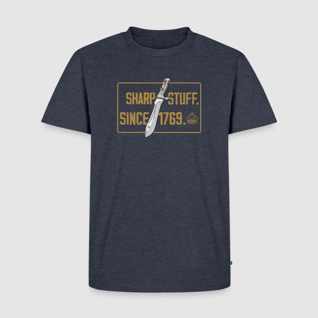 T-shirt Premium pour homme PUMA "Sharp stuff since 1769 Gold"