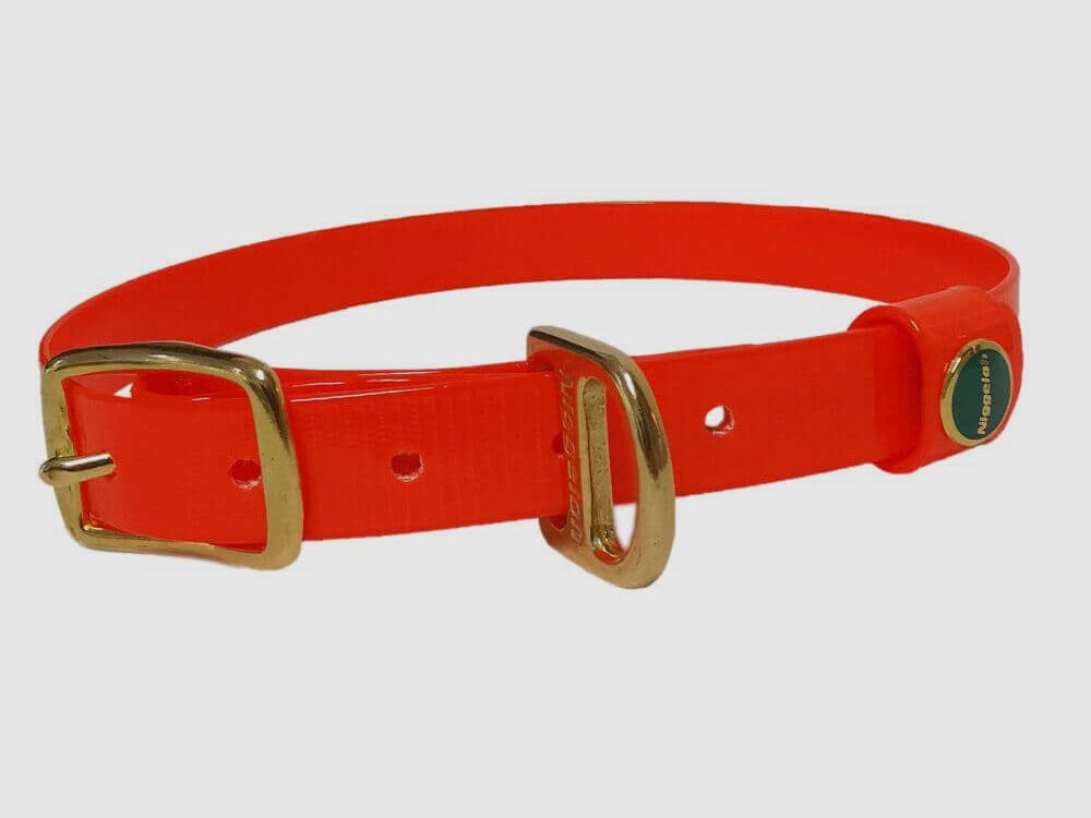 Niggeloh BioThane® Halsband Glanzend oranje